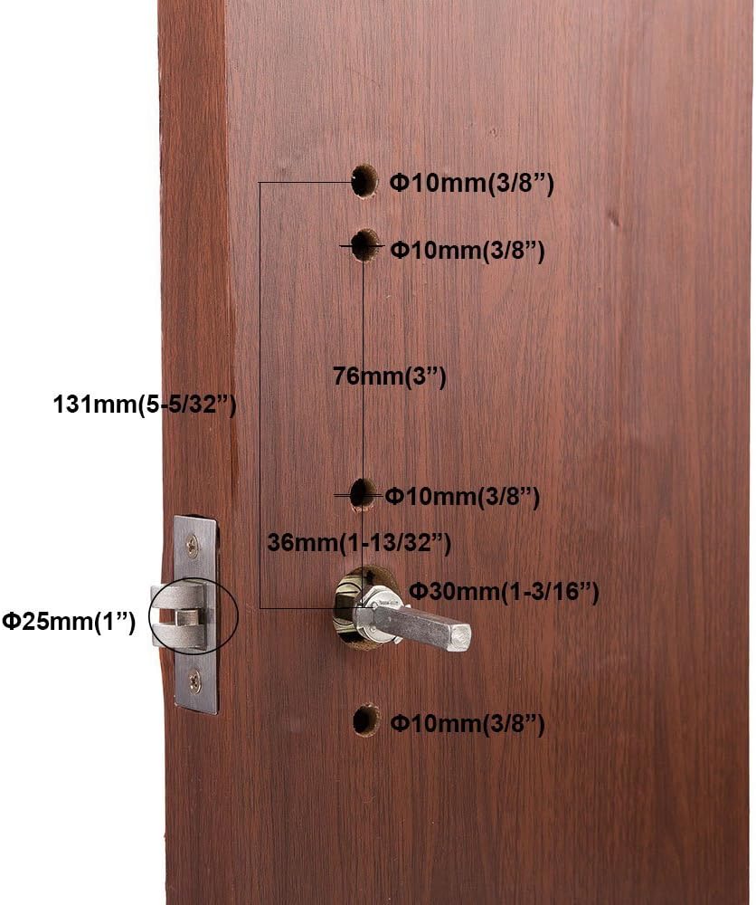 Keyless Mechanical Combination Door Lock Stainless Steel 304 B47495
