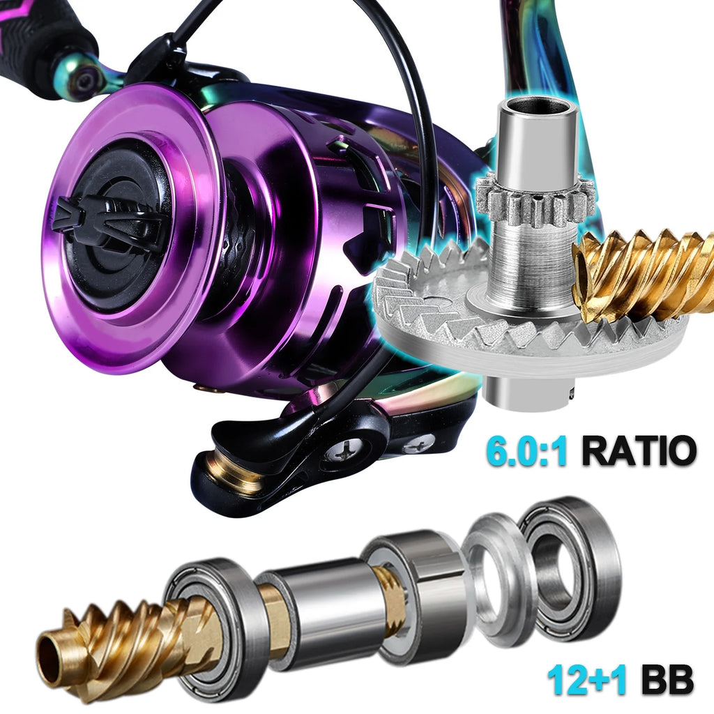 Multicolor Carbon Spinning Reel N9806