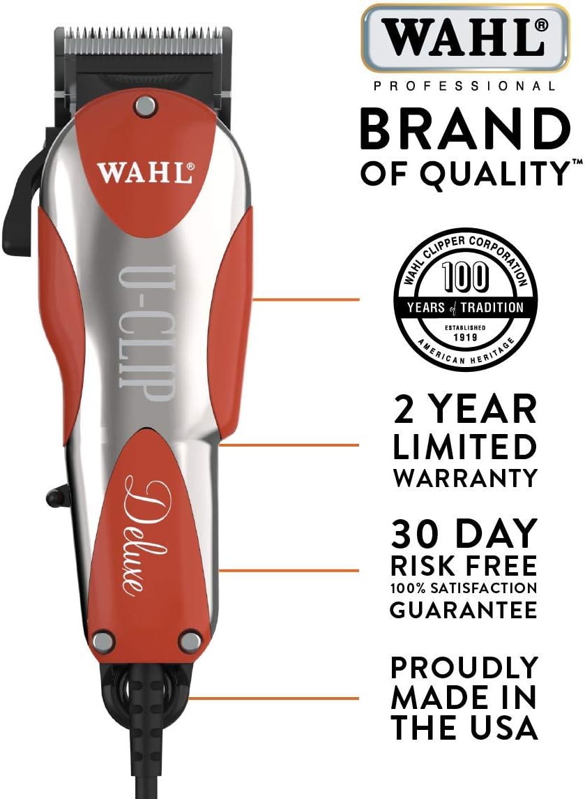 Red and Chrome Pet Clipper and Grooming Kit Z664