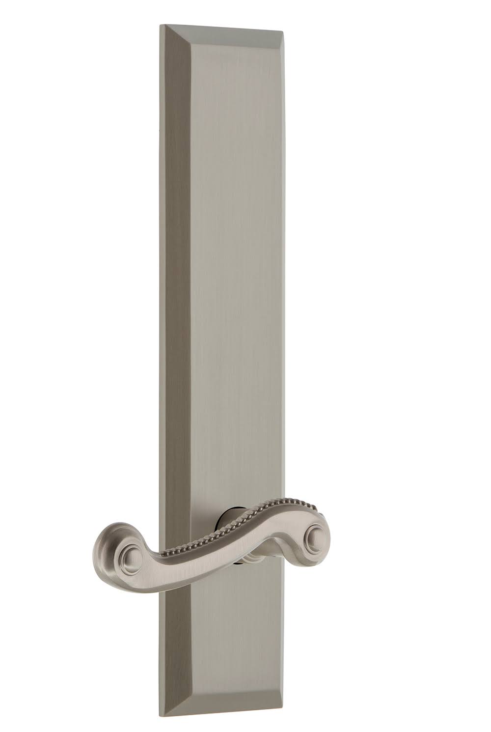 Satin Nickel Tall Plate Lever Z8011