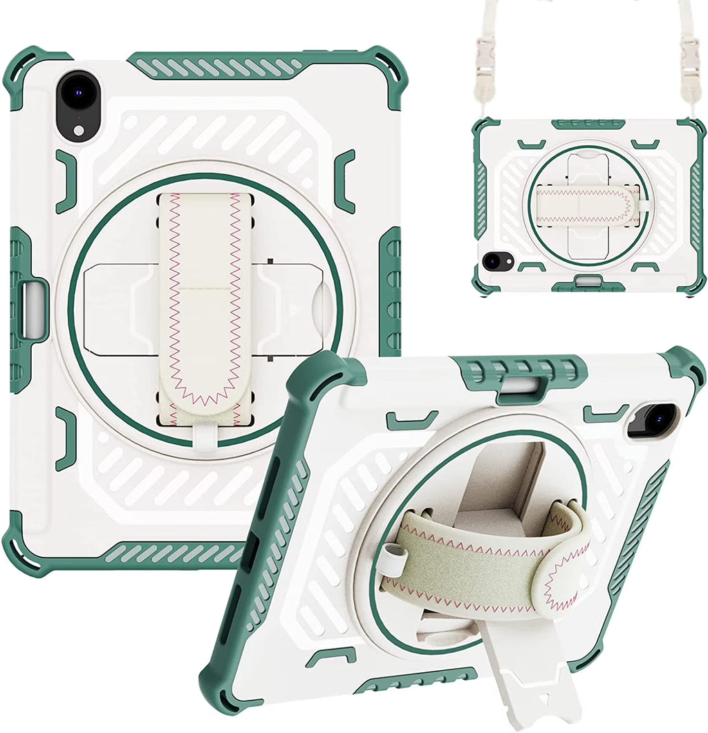 Heavy Duty Protective Case for iPad 10.9 Inch with Rotating Hand Strap & Stand H7613