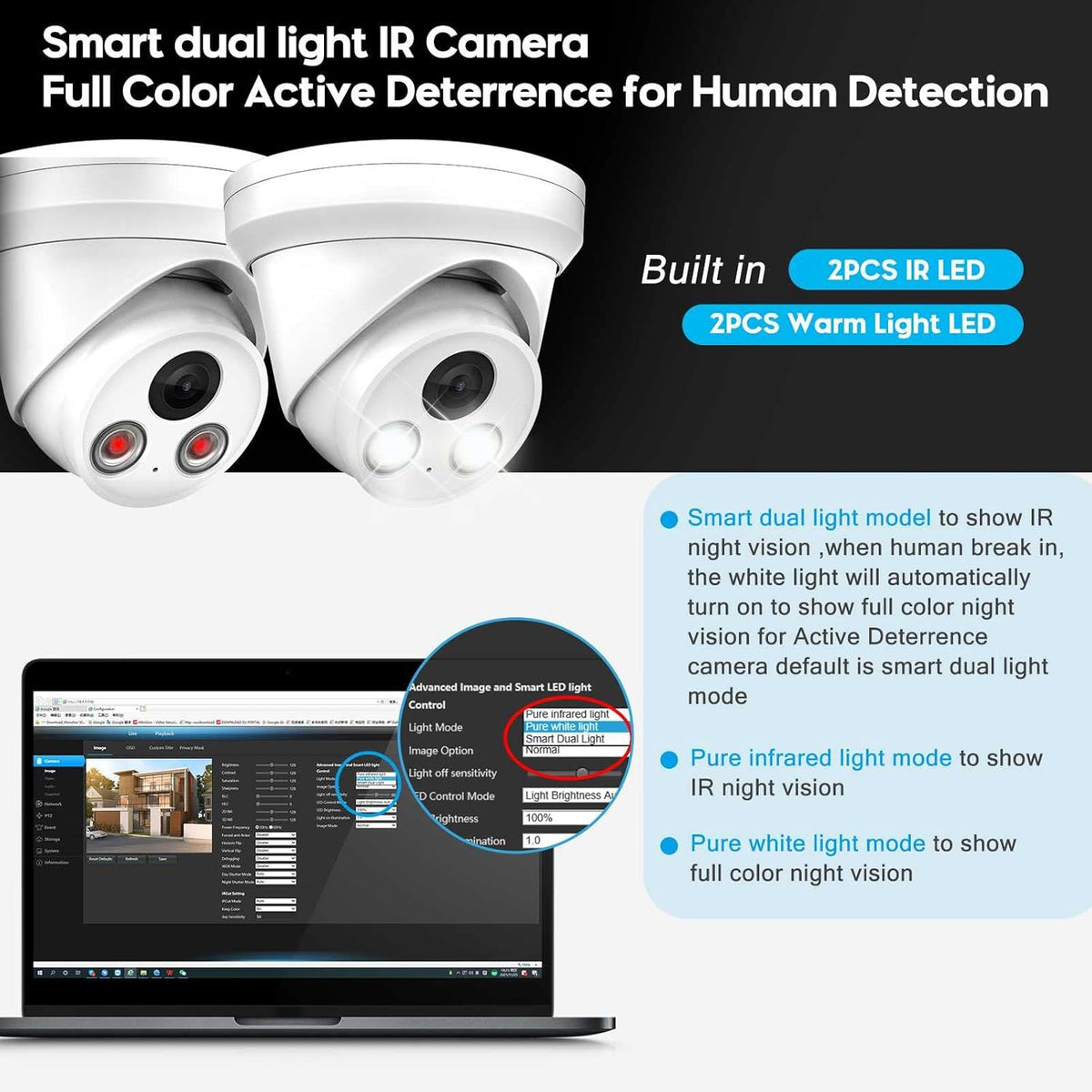 4K/8MP Outdoor PoE IP Camera with 2.8mm Lens, IP67, WDR R33400