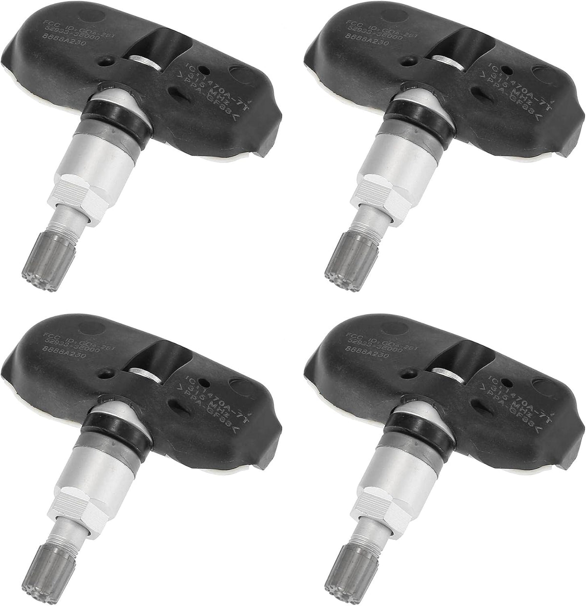 4pcs 315MHz TPMS Sensor Tire Pressure Monitoring System B12050