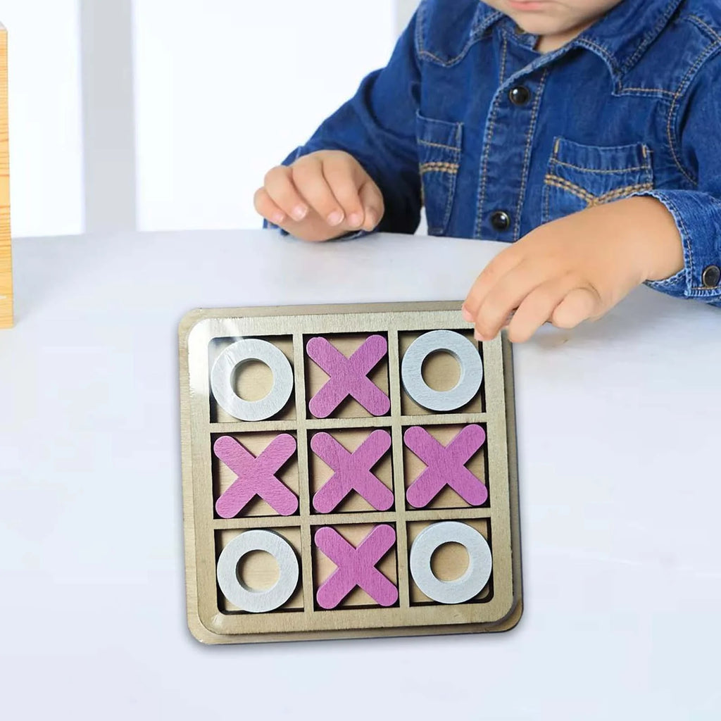 Tic Tac Toe Puzzle Game XO Chess Board Game F966