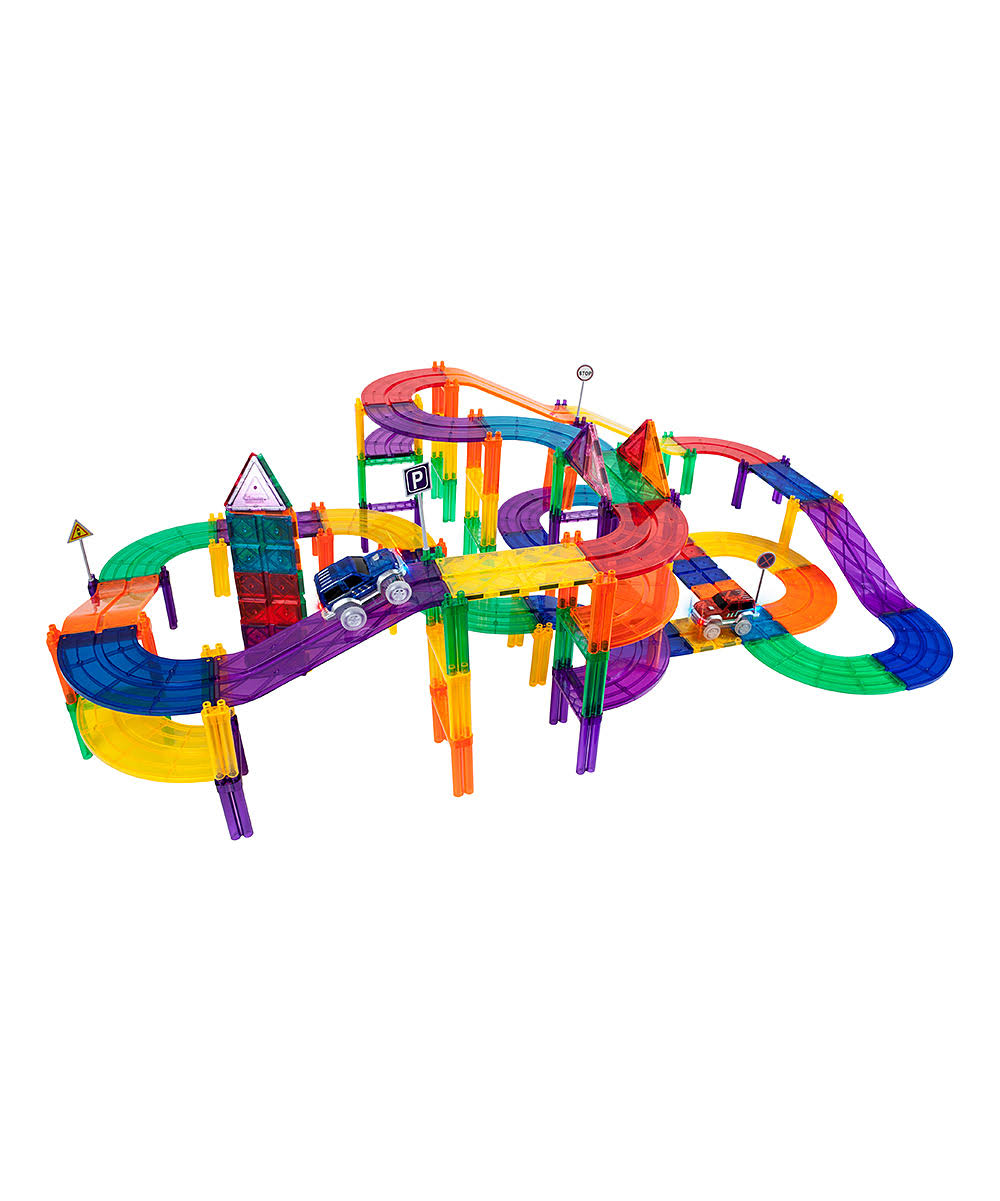 100 Piece Magnetic Building Block Race Track Set T64521