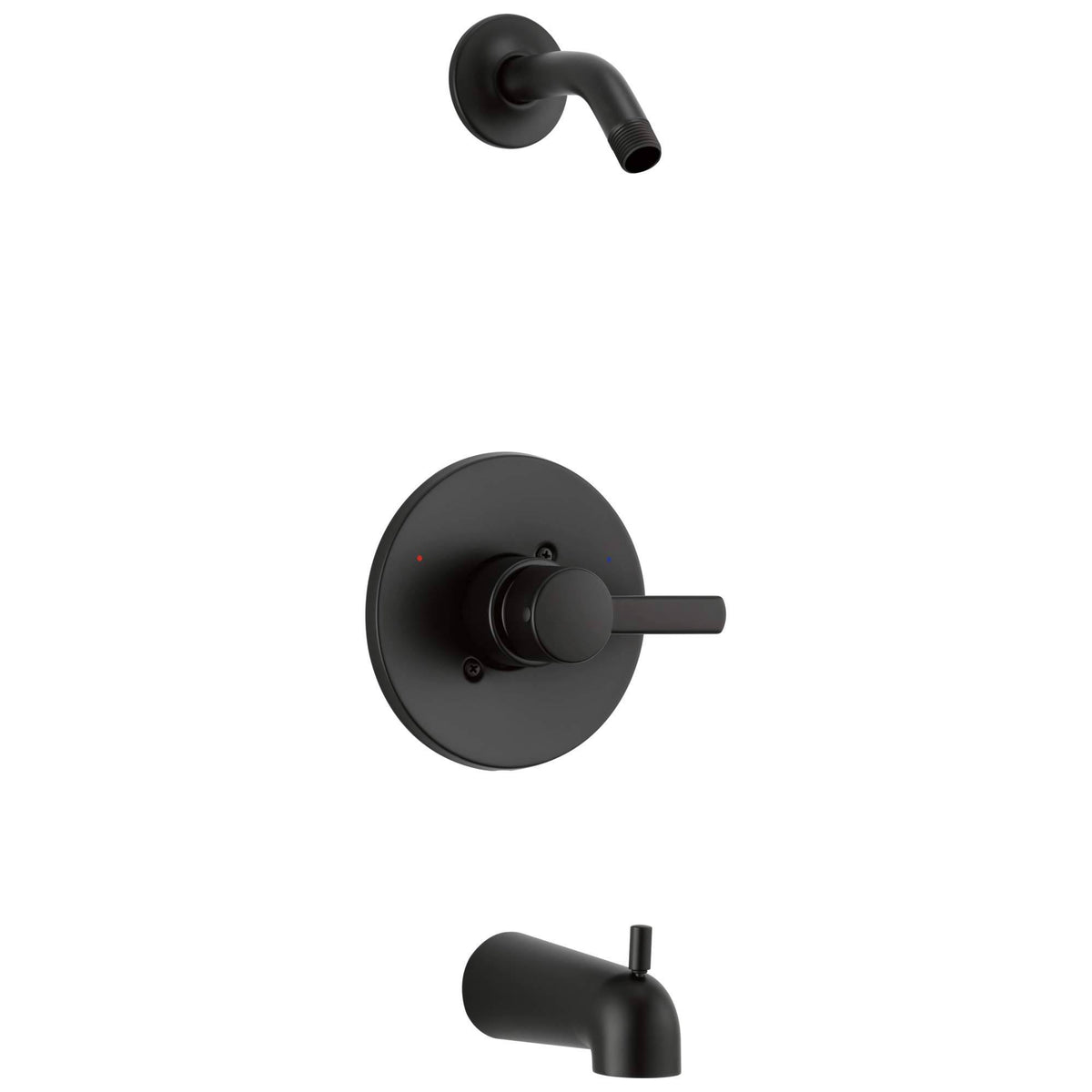 Matte Black Tub and Shower Trim Kit L8462