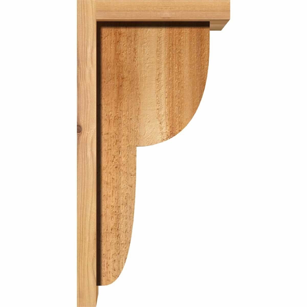 Rough Sawn Corbel with Backplate, Western Red Cedar J5246