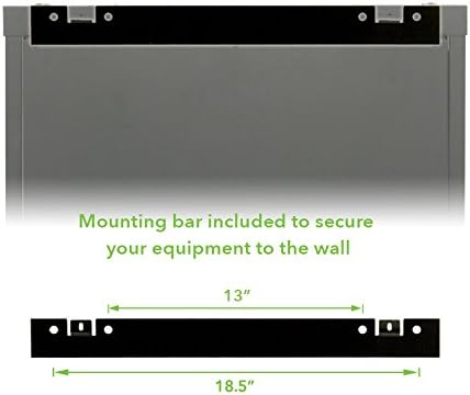 18U Wall Mount Audio Video Rack Cabinet with Glass Door Z959