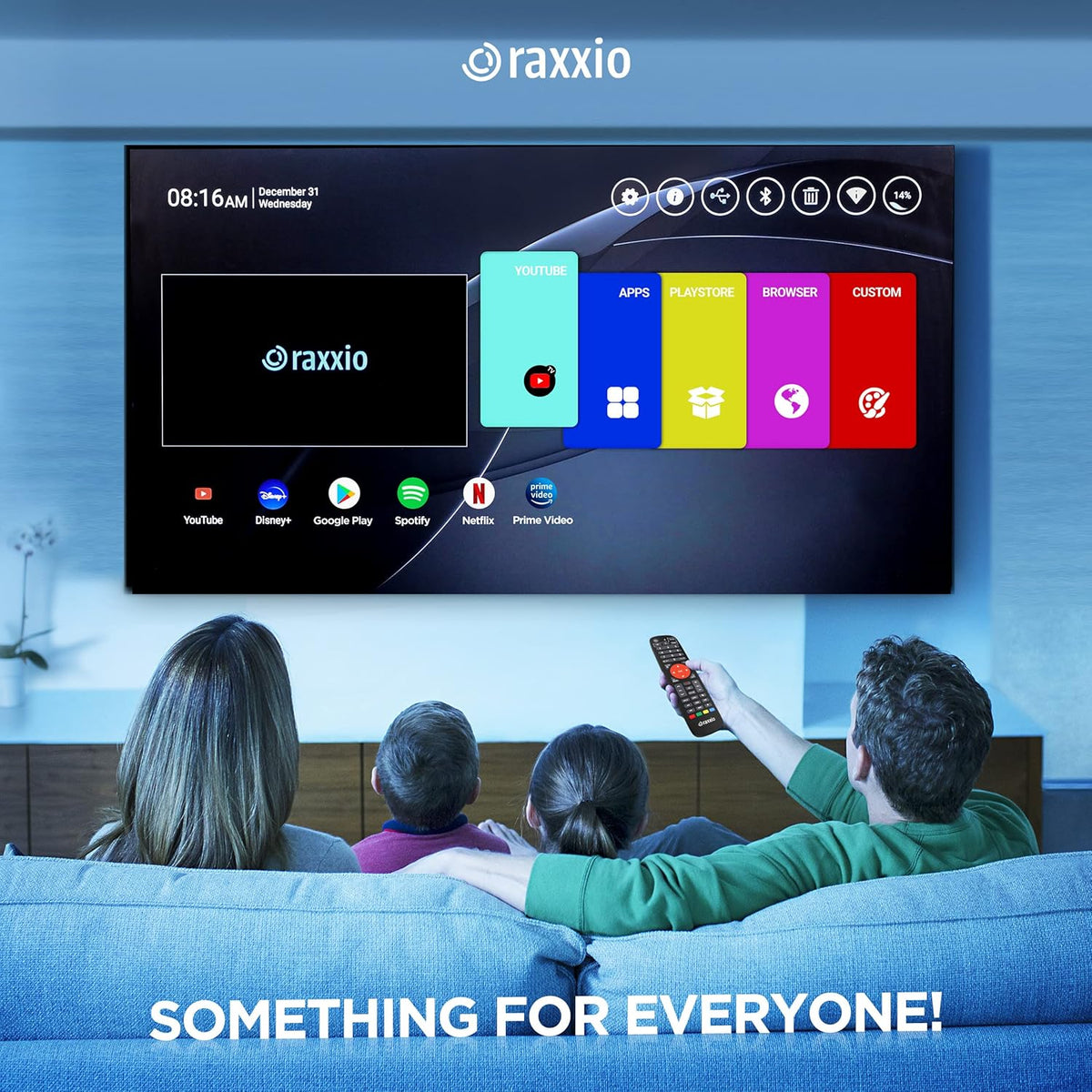 Android TV Box with 4K, 4GB RAM, 64 GB ROM, WiFi, USB 3.0, Bluetooth, HDMI Cable and Remote Control S9564