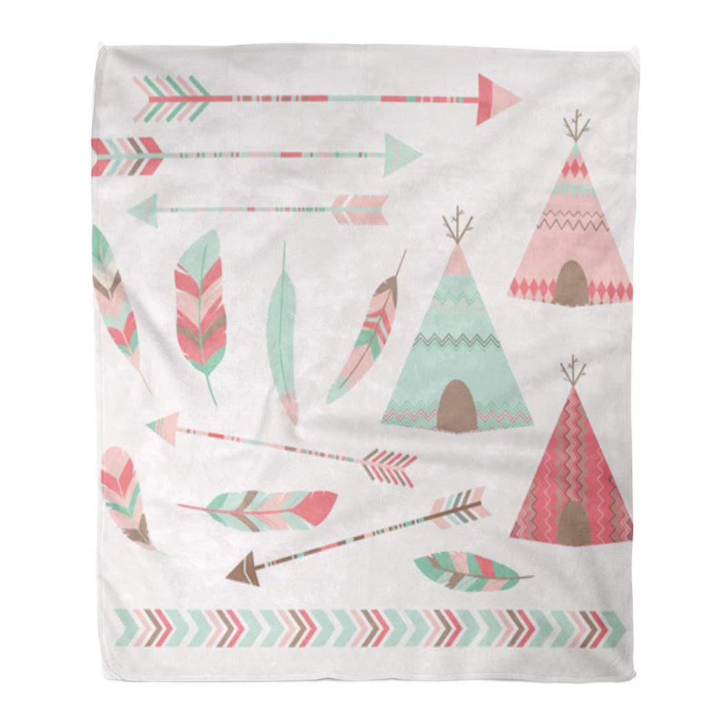 Flannel Throw Blanket 58x80 Inches B562750