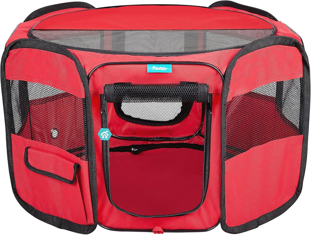 Foldable Travel Pet Playpen Kennel with Carrying Case R229
