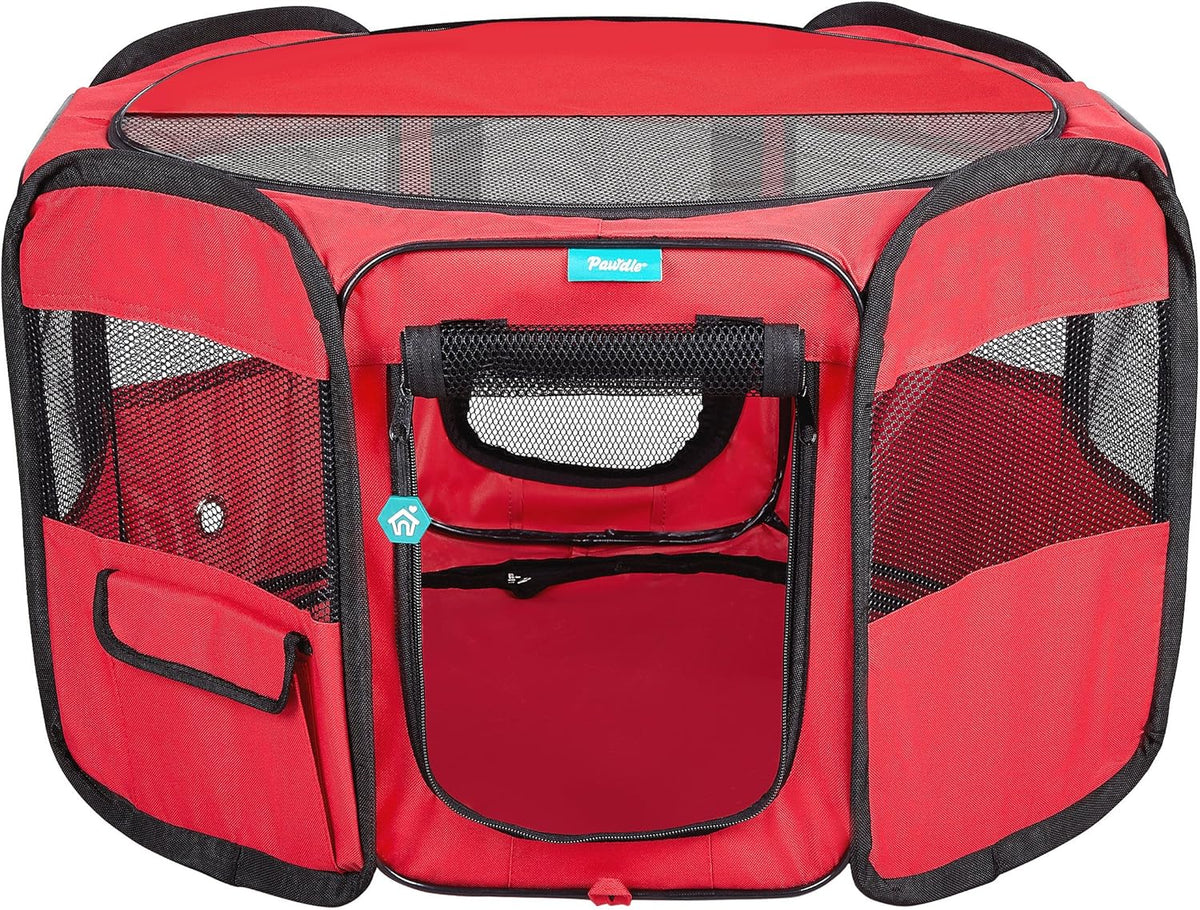 Foldable Travel Pet Playpen Kennel with Carrying Case R229