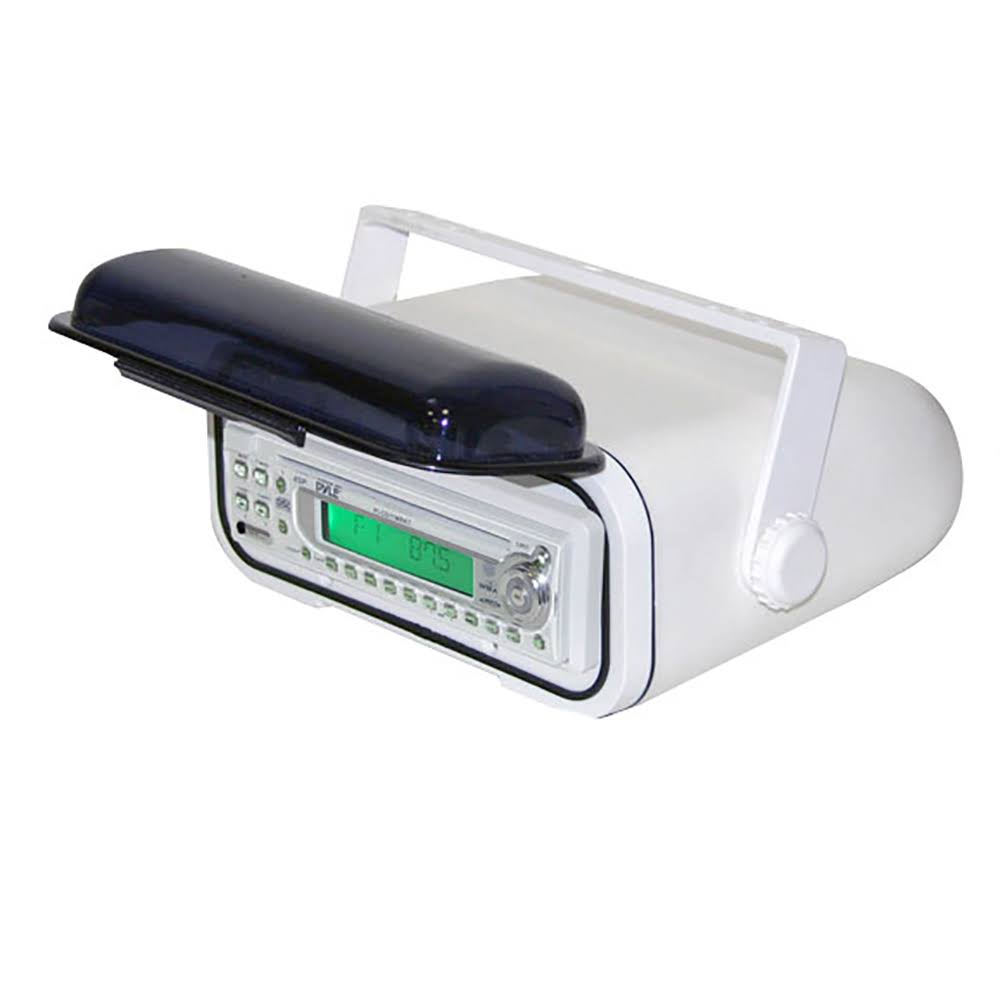 White Waterproof Marine Stereo Radio Housing Case Cover (2 Pack) D1130