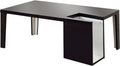 Black and White Coffee Table with Magazine Storage N750012
