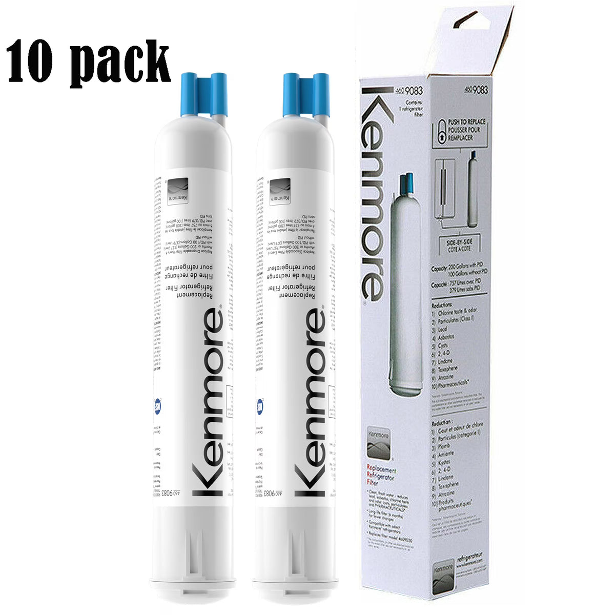 10 Pack Refrigerator Water Filter Replacement Cartridge E205