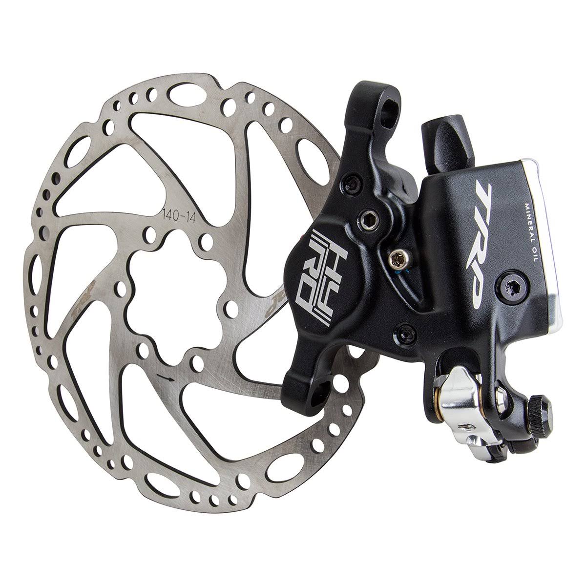 Cable-Actuated Hydraulic Disc Brake, Black, 140 mm C978