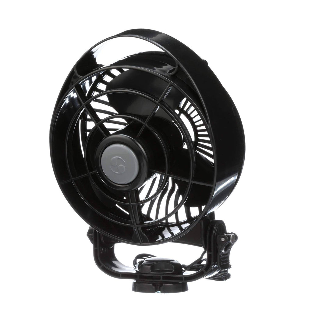Black 12V 3-Speed Marine Fan Q1145