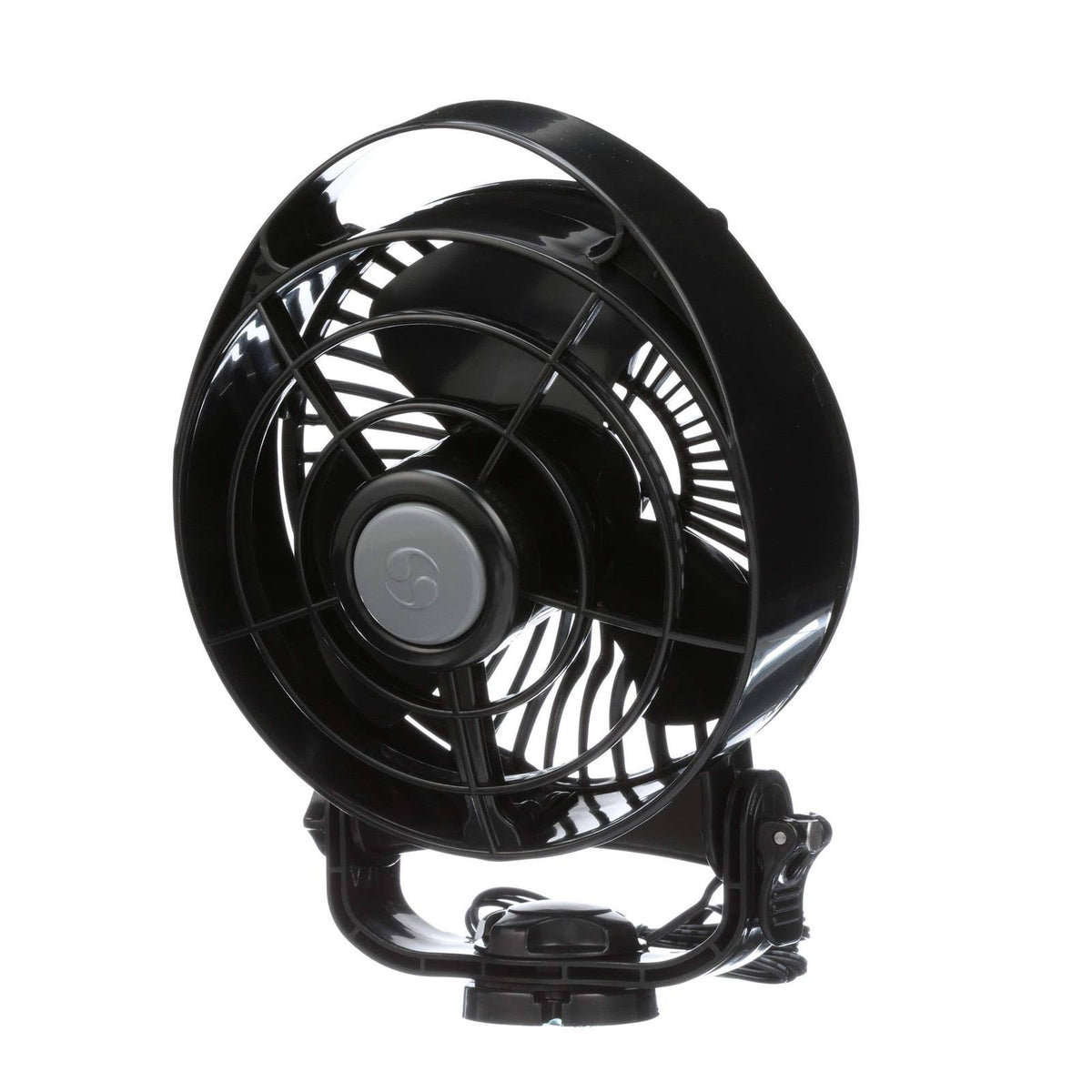 Black 12V 3-Speed Marine Fan Q1145