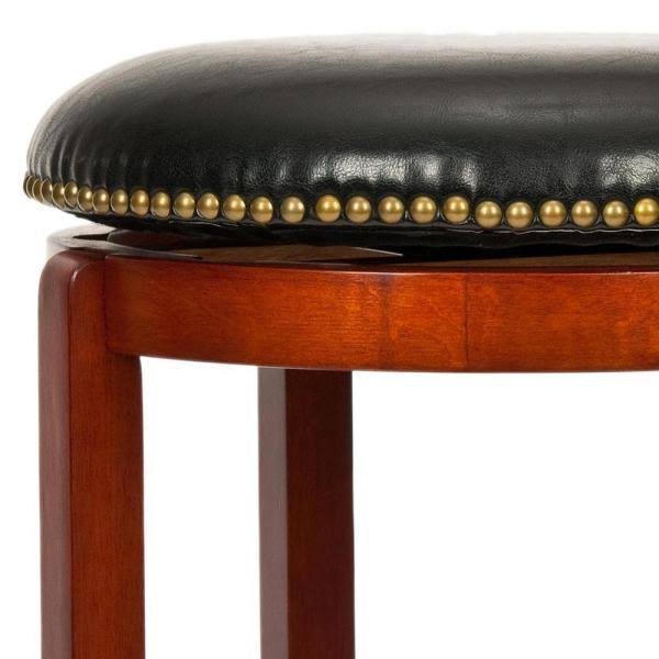 Cherry & Black Swivel Counter Stool J621