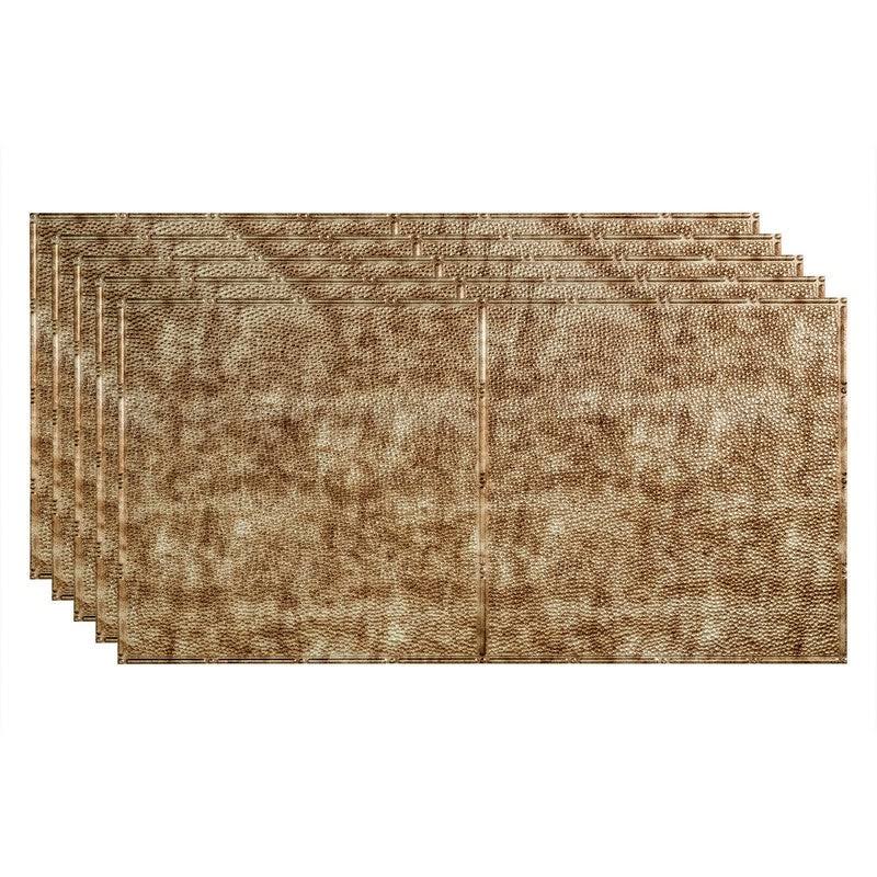 Bermuda Bronze 2ft x 4ft Glue Up Vinyl Ceiling Tile (5 Pack) F517478