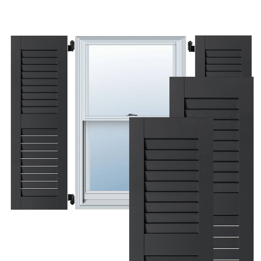 12x22 x 25 Open Louvered Cedar Shutters (Per Pair) C757