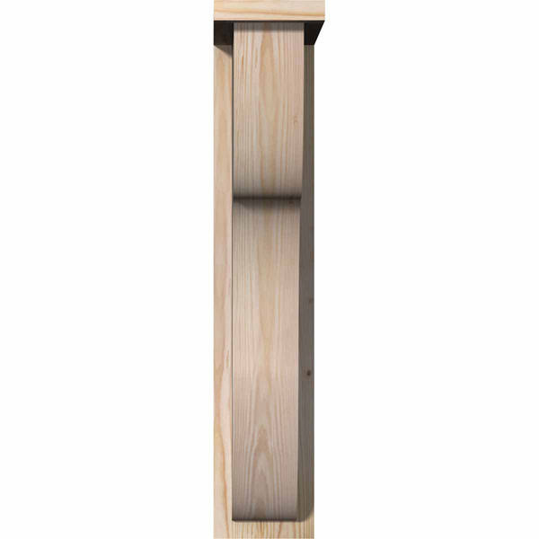 Carmel Smooth Corbel with Backplate, Douglas Fir O46225