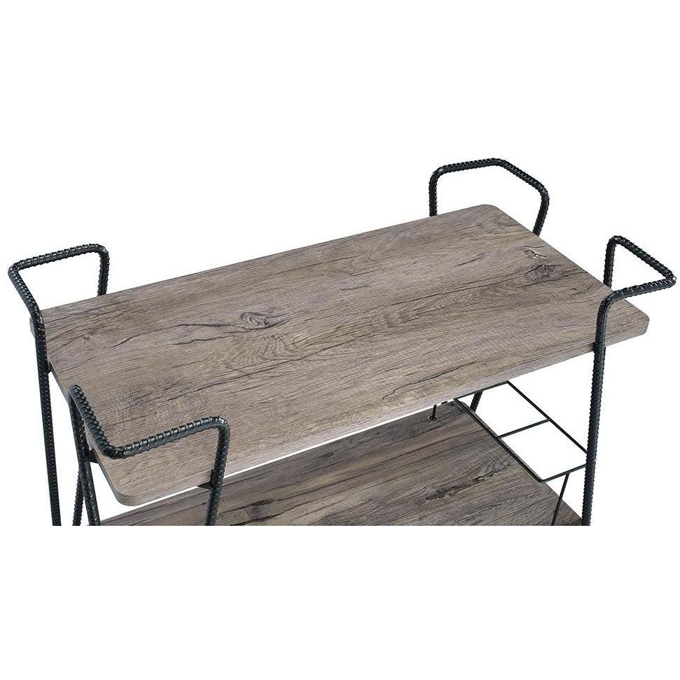 Black Metal Serving Cart C4476