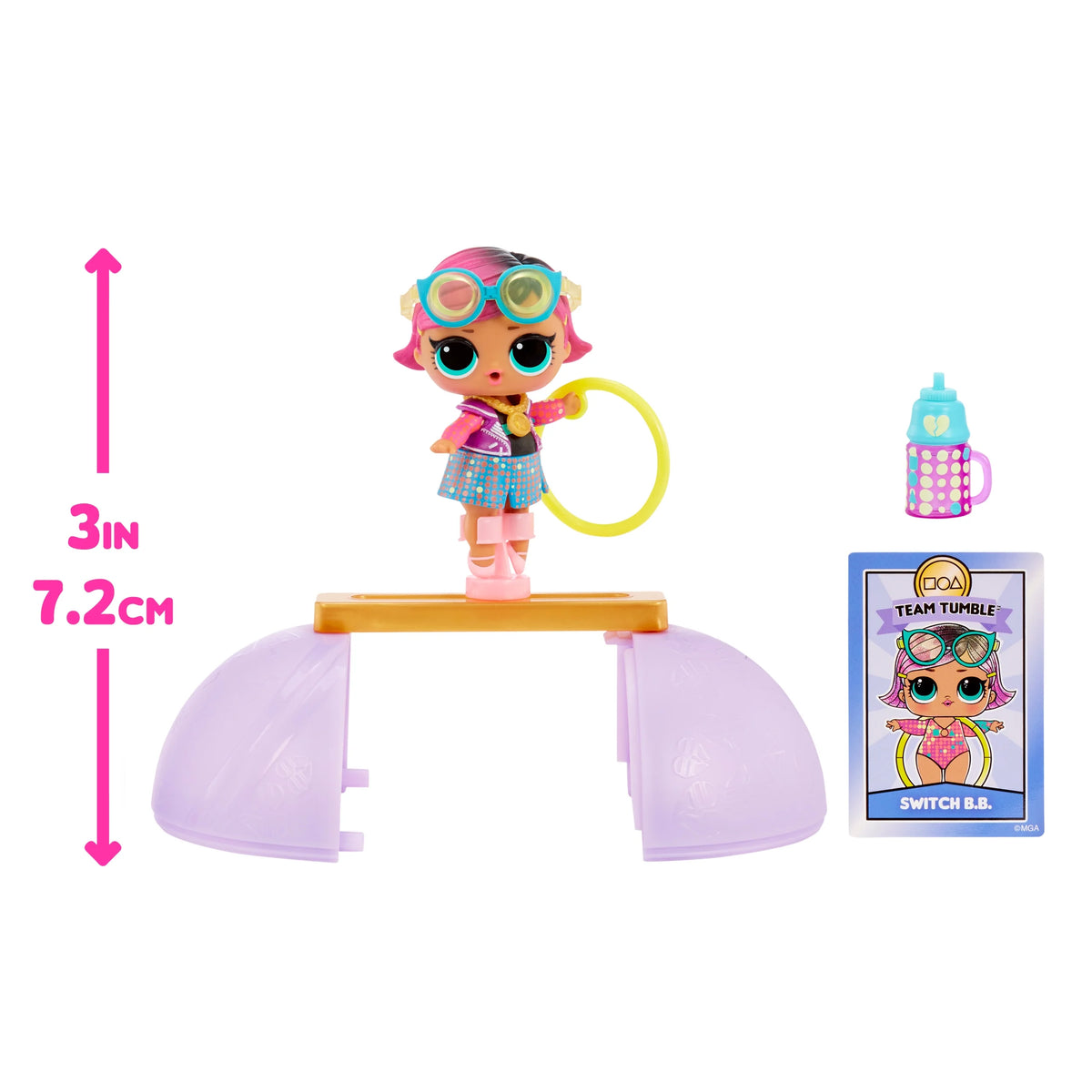 LOL Surprise Gymnastics Doll with 8 Surprises, Balance Beam Ball, Ages 4+ D187294
