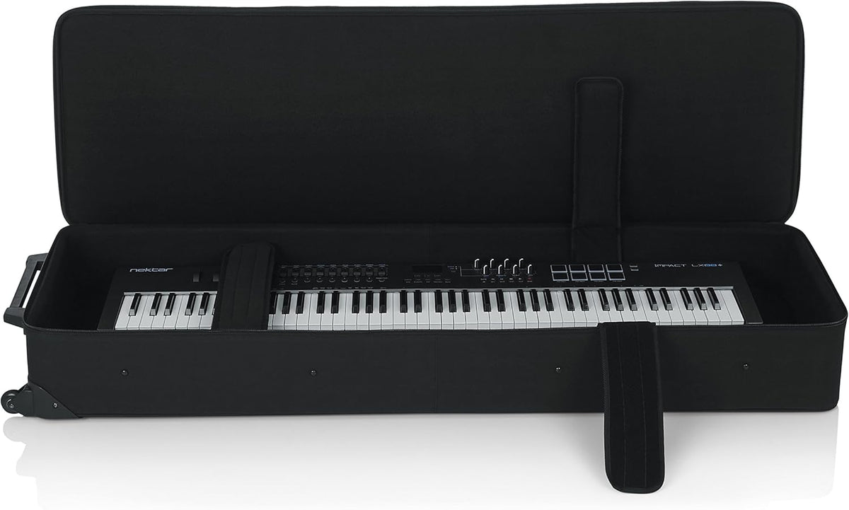 Lightweight Rolling Keyboard Case for 88 Note Keyboards and Electric Pianos J74674