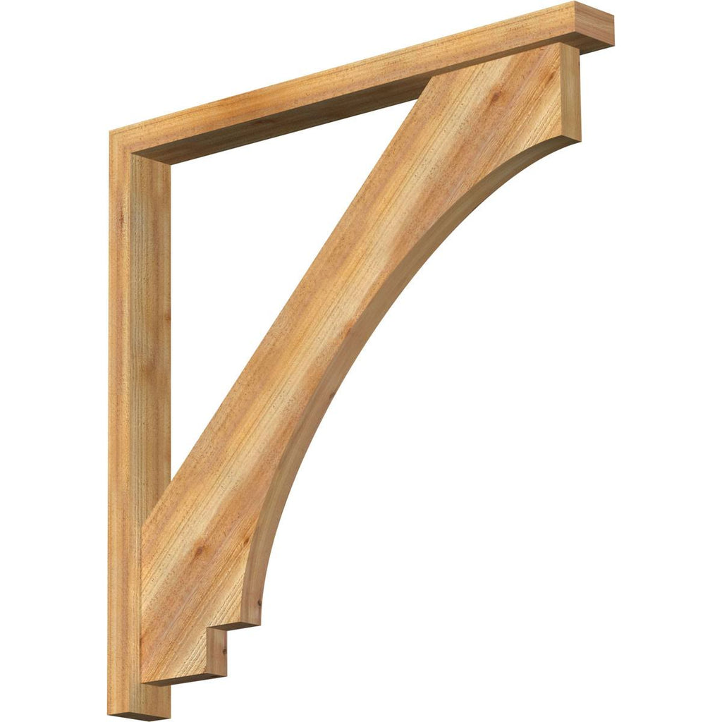 Imperial Block Rough Sawn Bracket with Offset Brace I981