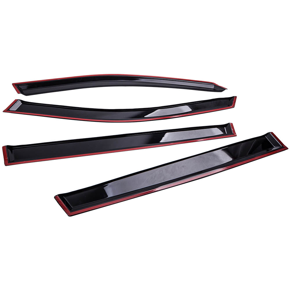4Pcs Window Visor Sun Rain Guard Vent Shade T855