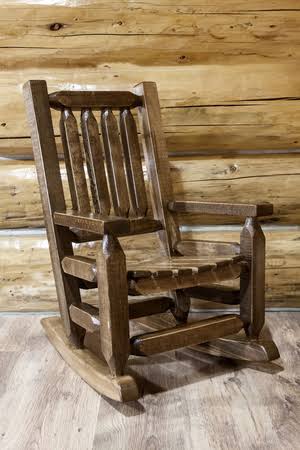 Homestead Log Rocker Q4165