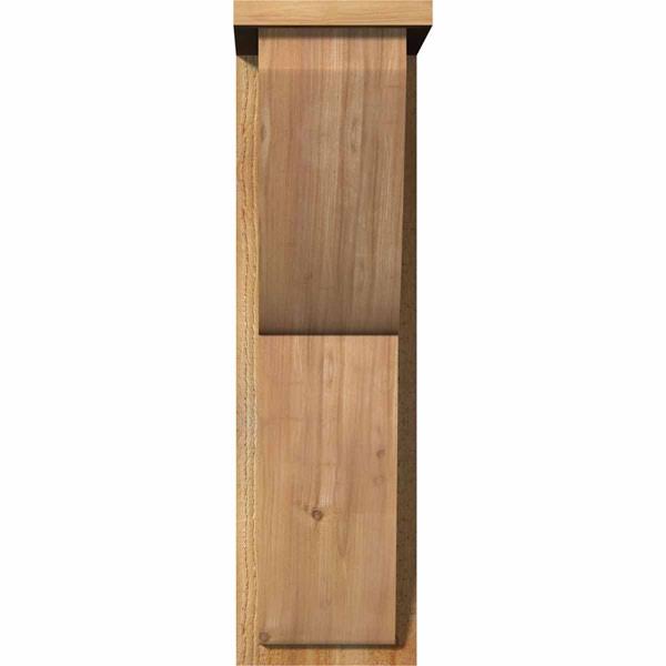Rough Sawn Corbel with Backplate, Western Red Cedar J5246