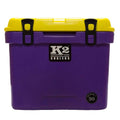 Purple and Yellow 30 Quart Cooler D289829