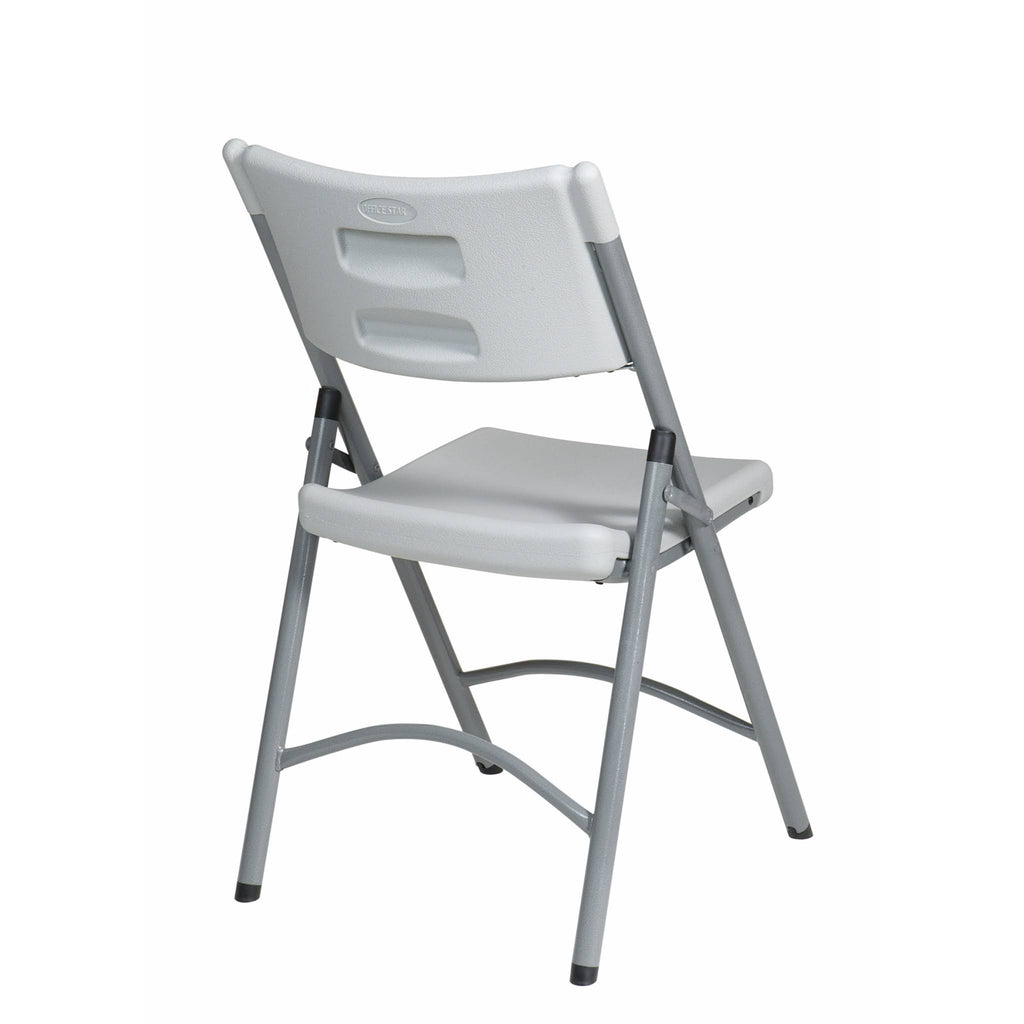 White Folding Resin Chair - 4 count R6732