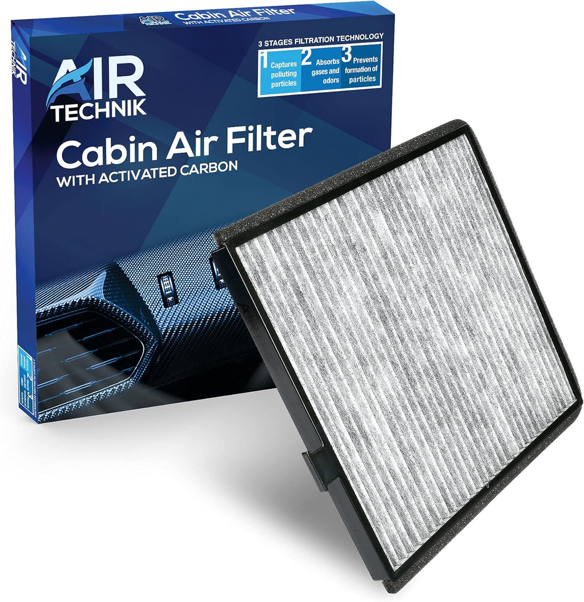 Cabin Air Filter with Activated Carbon Pack of 2 F5080