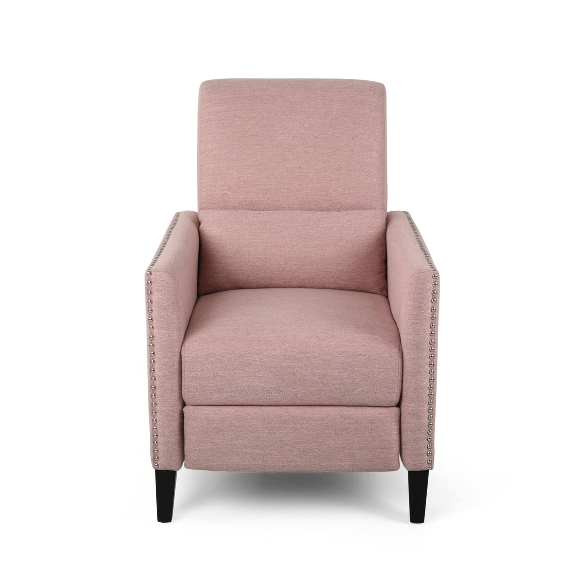 Light Blush Fabric Push Back Recliner N2934