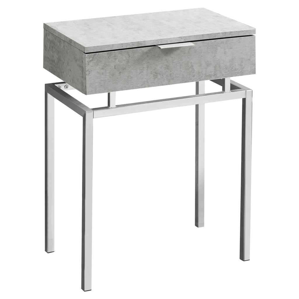 Cement Gray Contemporary Rectangular Accent Table V7830