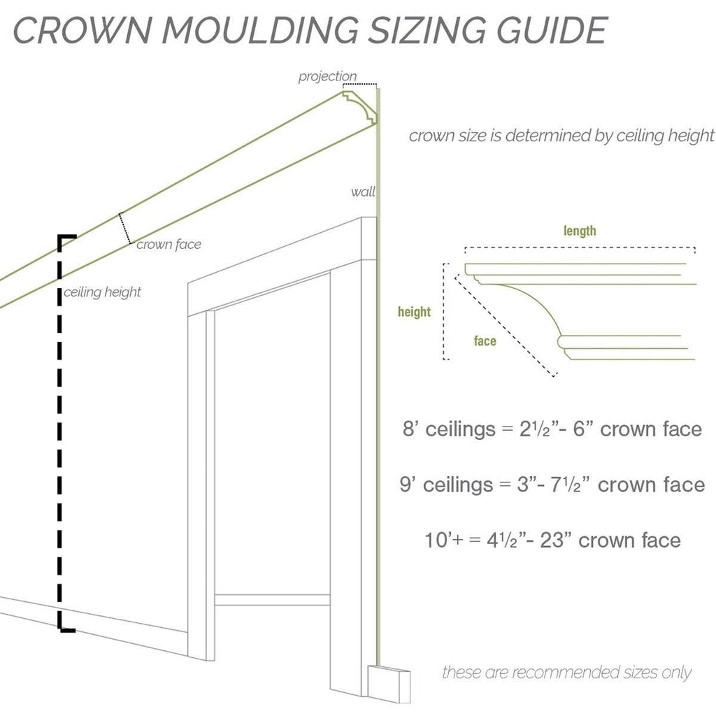 Classic Smooth Crown Moulding X370550