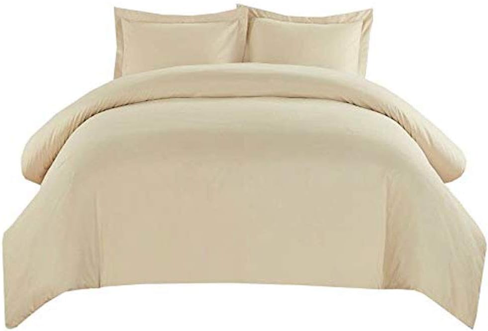 Solid White 550-Thread-Count King Cotton Sateen Duvet Cover T777