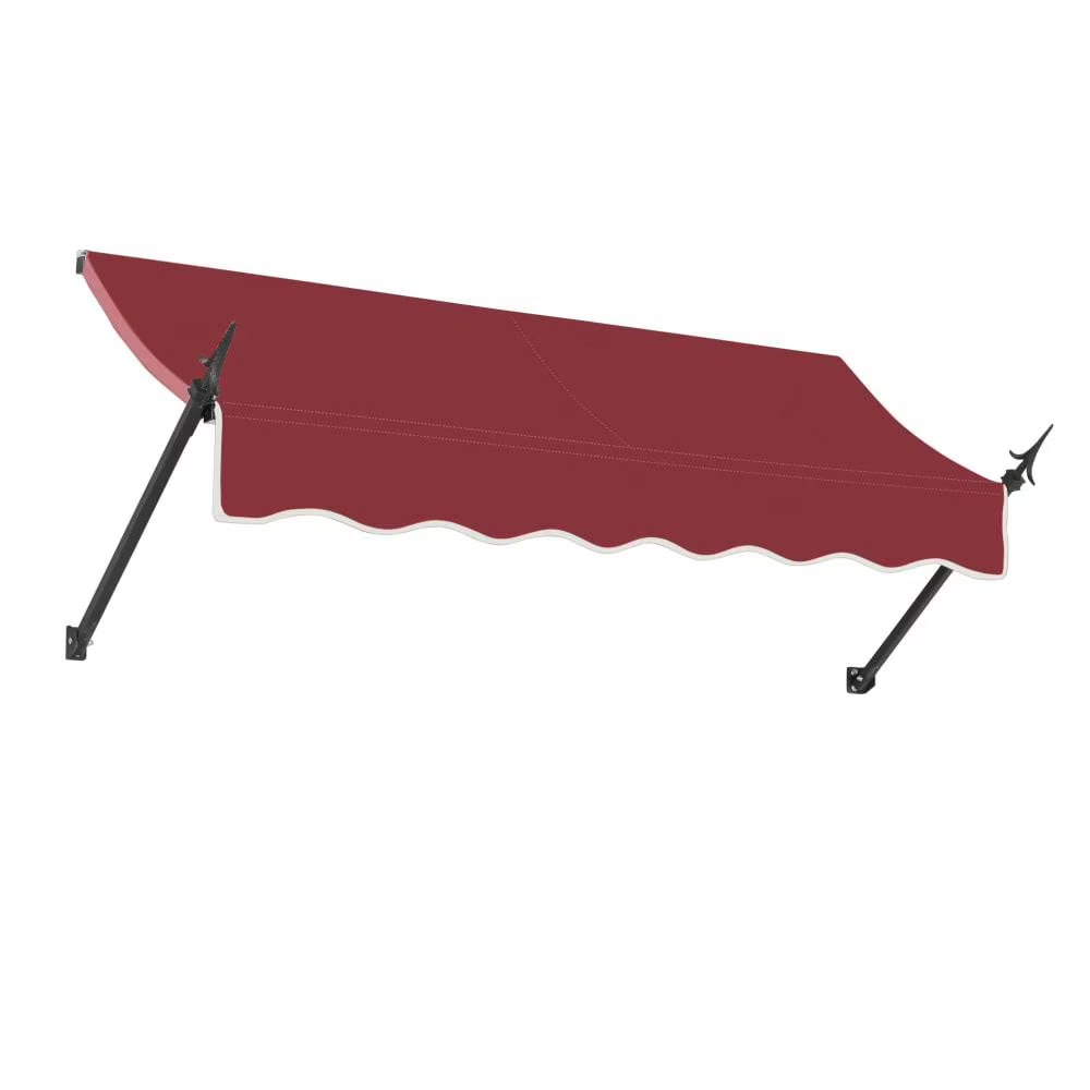 Burgundy Acrylic Fabric Fixed Awning Y916