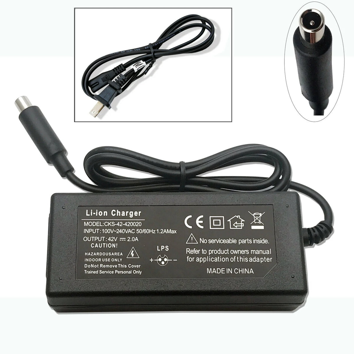 42V 2A Battery Charger for Electric Scooter V366022