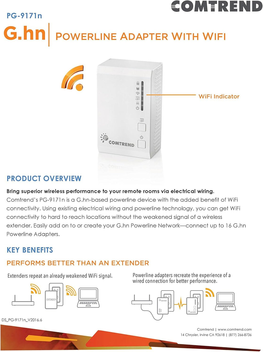 G.hn 1.2 Gbps Powerline with WiFi Combo Kit Z662925