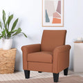 Espresso Faux Leather Accent Chair W261539