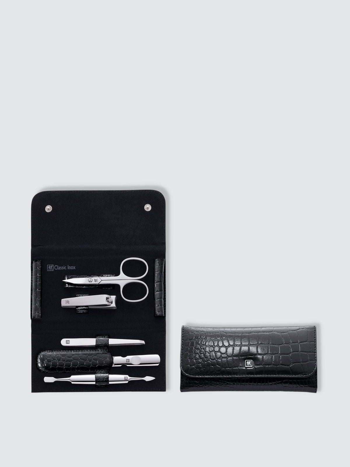 6-Pc Snap Fastener Case - Black A732492