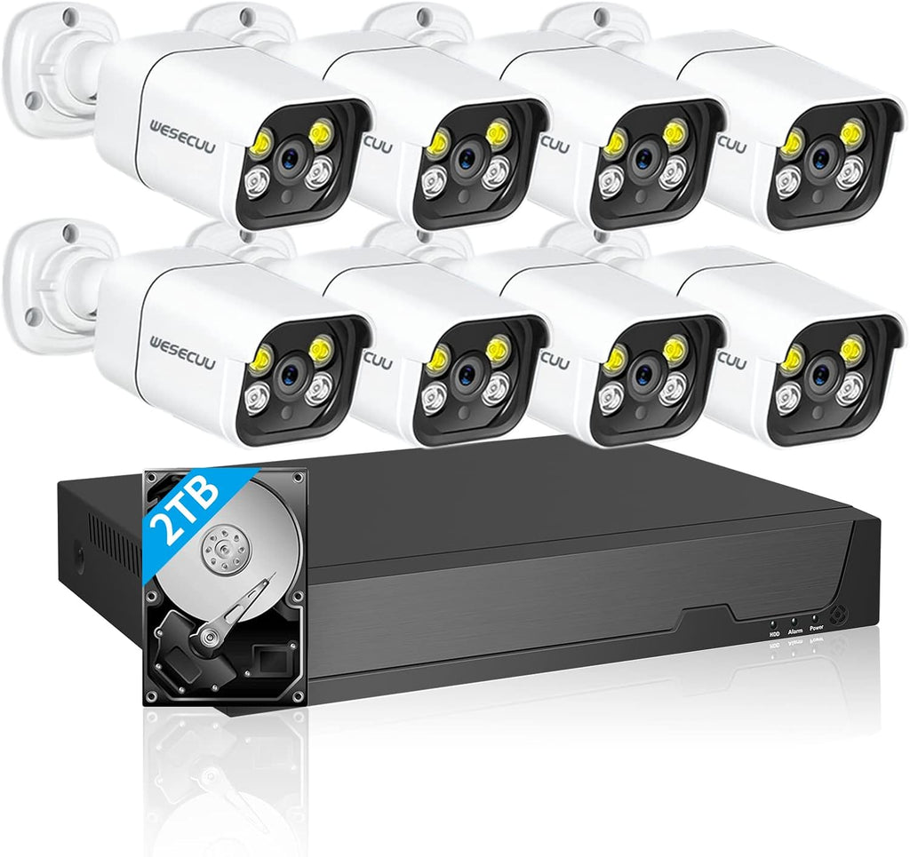 8 Channel 5MP Poe NVR Security Camera System with 2TB Hard Drive E94040