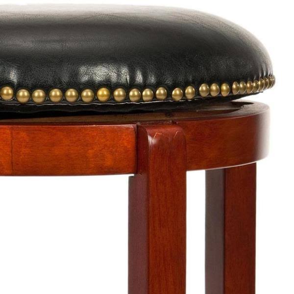 Cherry & Black Swivel Counter Stool J621