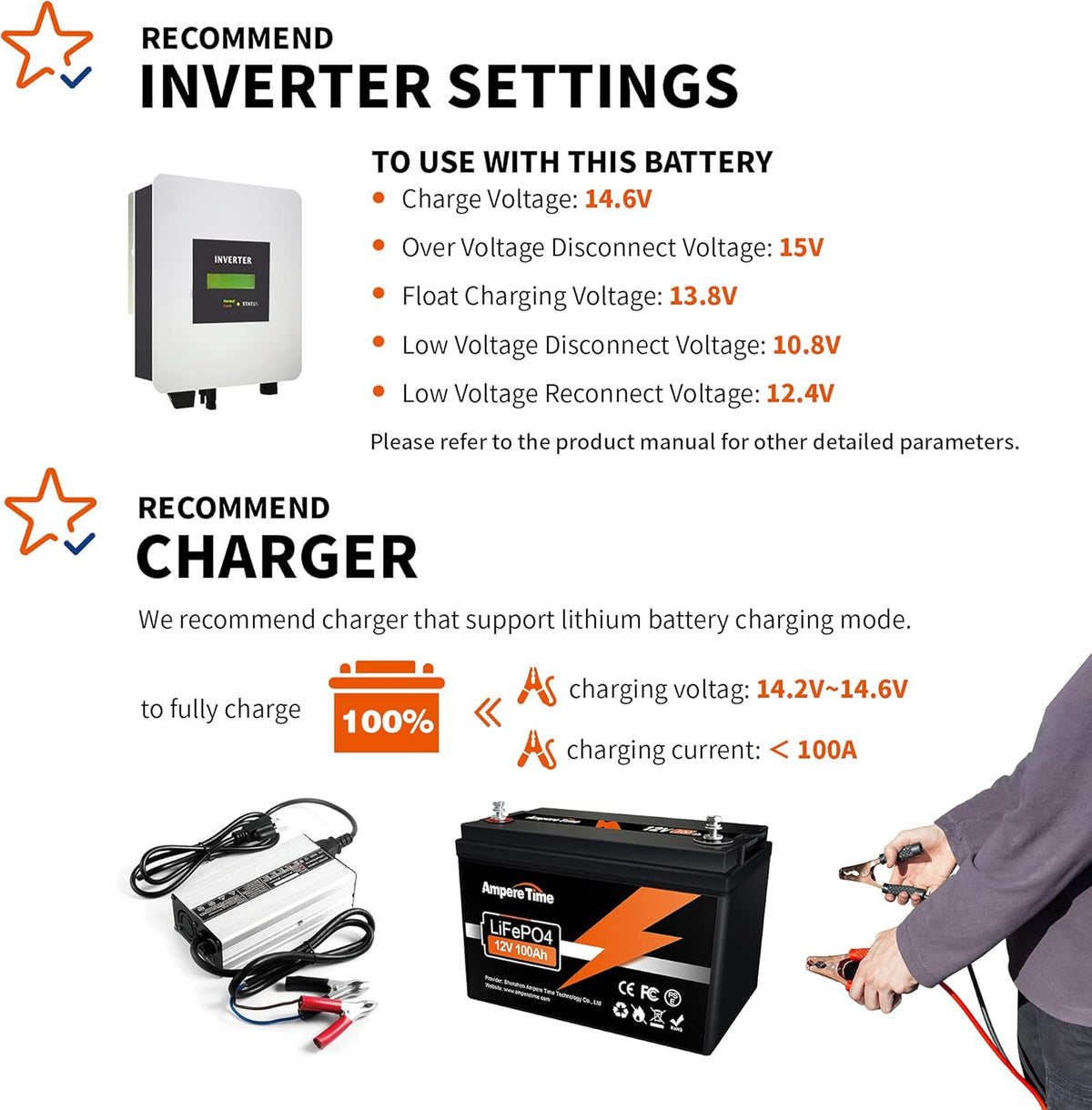 LiFePO4 Deep Cycle Battery 12V 100Ah with Built-in BMS S467713