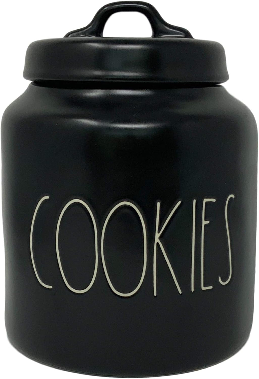Black Cookie Canister with White Letters, Pack of 2 F561619