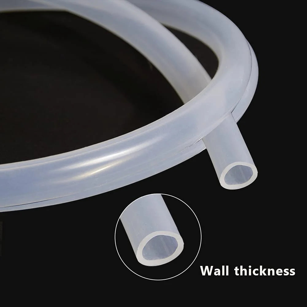 3/8" ID x 1/2" OD Silicone Tubing Food Grade Pure Silicon Tube, 9.84ft Length B7421
